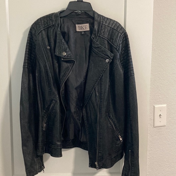 BKE Faux Leather Jacket - Picture 1 of 5